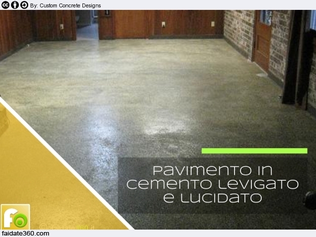 Pavimento In Cemento Colorato Per Interni