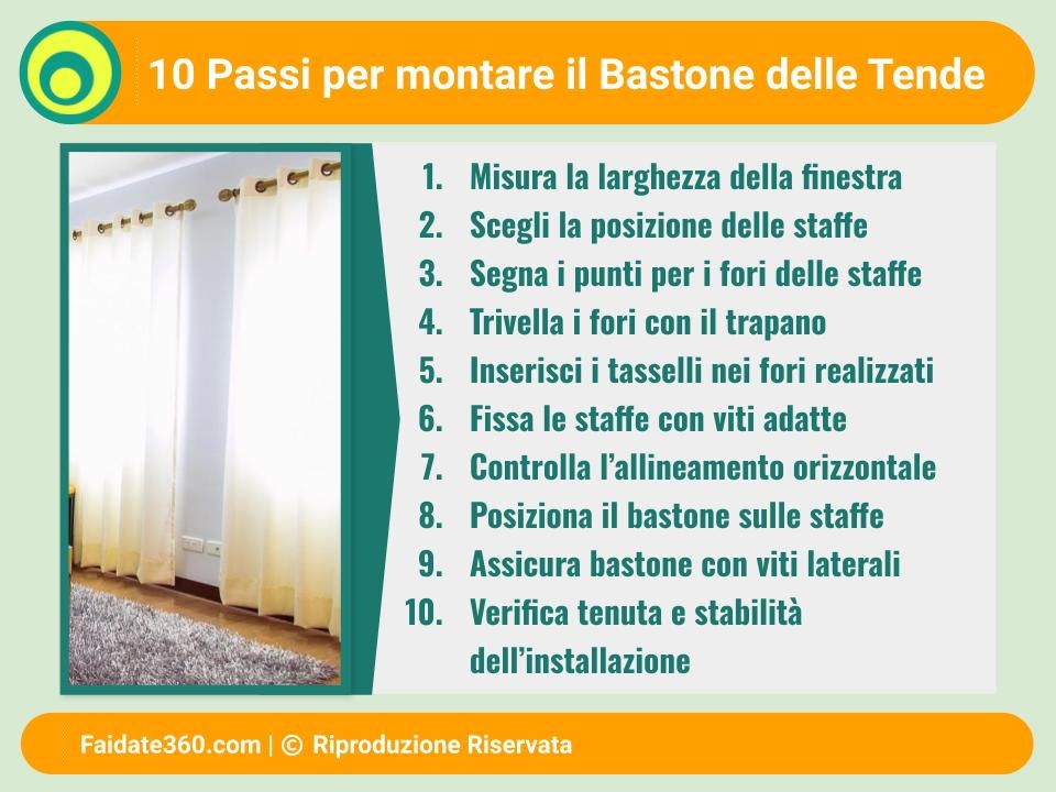 Tutorial: come montare e installare i bastoni per tende